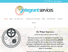 Tablet Screenshot of integrantservices.com